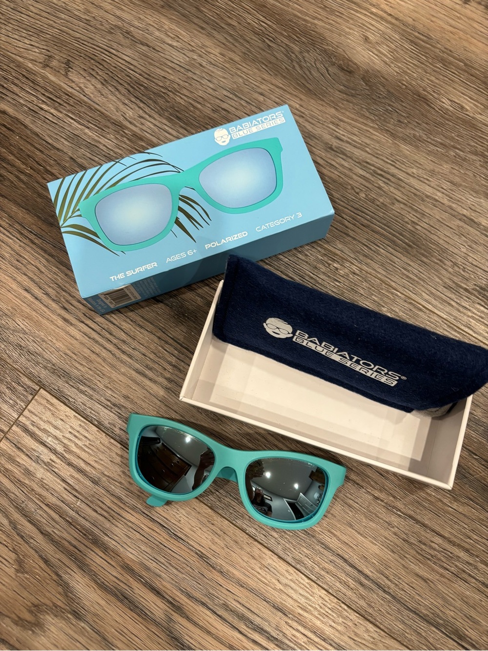 Babiators Kids Sunglasses in Teal with Mirrored Lenses